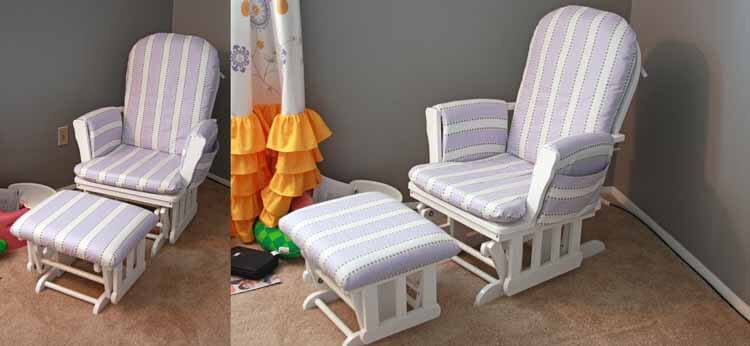 Reupholster Nursery Glider without a Lot of Sewing Skills