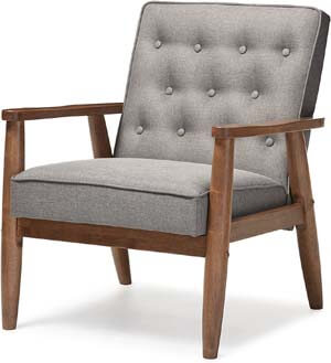 Baxton Studio Wooden Lounge Chair