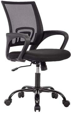 BestOffice Chair-Modern Executive Adjustable Stool Rolling Swivel Chair