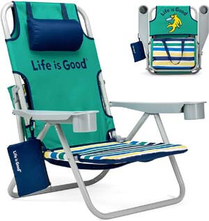 Life is Good Rocket Green Beach Chair
