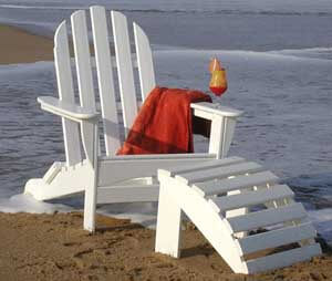 POLYWOOD AD5030WH Classic Folding Adirondack Chair