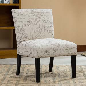 Roundhill Furniture Armless Contemporary Accent Chair